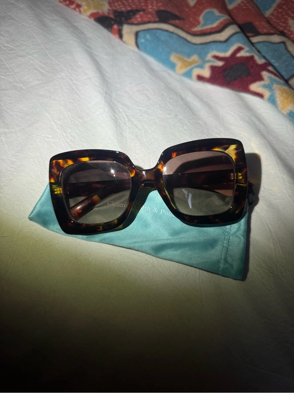Simply Vera Vera Wang Tortoiseshell Square Sunglasses with Brown Lenses